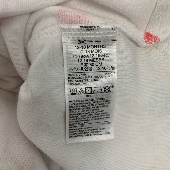 Gap baby Swimsuit polka dots Cover Up Sz 12- 18 Months - Picture 3 of 9